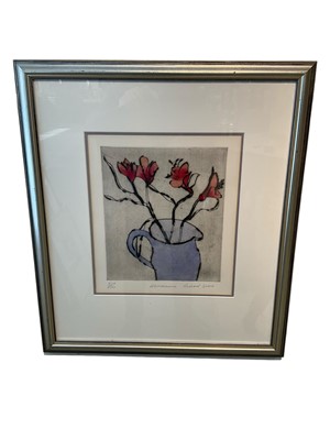 Lot 202 - Richard Spare (b. 1951) etching - Astromeria, signed titled and numbered, 30 x 26cm, glazed frame