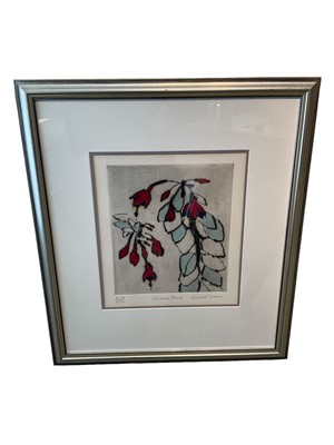 Lot 203 - Richard Spare (b. 1951) etching - Fuchsia frond, signed titled and numbered, 30 x 26cm, glazed frame