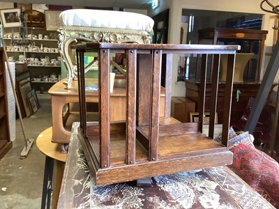 Lot 1355 - Early 20th century revolving table top bookcase