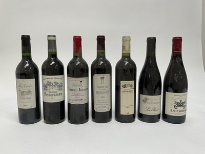 Lot 46 - Twelve bottles, assorted French reds, Chateau Jouanin 2009, Grand Vin du Chateau Bernadotte and others