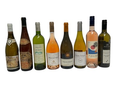 Lot 48 - Twenty bottles, mixed whites and rose to include Whispering Angel 2016 (4), Macon Prisse 2013, Saint Veran 2010 and others