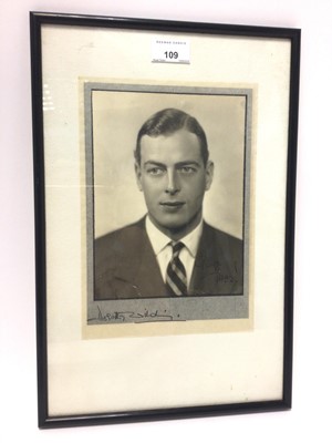 Lot 109 - Dorothy Wilding - Royal presentation autographed photograph of H.R.H. Prince George, Duke of Kent (1902-42)