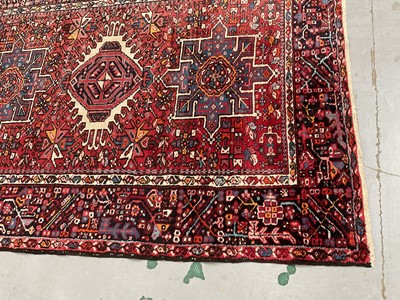 Lot 1350 - Large Karaja Kelay rug, of unusual form approximately 430 x 150cm