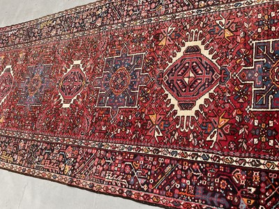 Lot 1350 - Large Karaja Kelay rug, of unusual form approximately 430 x 150cm