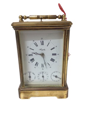 Lot 655 - French Angelus carriage clock