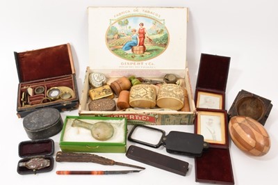 Lot 701 - 19th century and other vertu items including Guinea scales