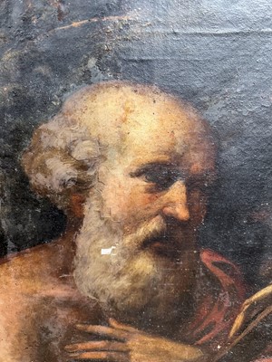 Lot 1144 - Spanish School, 17th / 18th century, oil on canvas - Saint Jerome, 157cm x 126cm, unframed