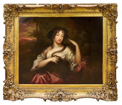 Lot 1061 - Henri Gascar (French, 1634/5-1701) oil on canvas - Inscribed 'Ortance Manchini Duchesse de.../Mazerin'; and indistinctly signed 'H. Gascar 1680' (lower right, 'Gascar' strengthened). Provenance: Lo...