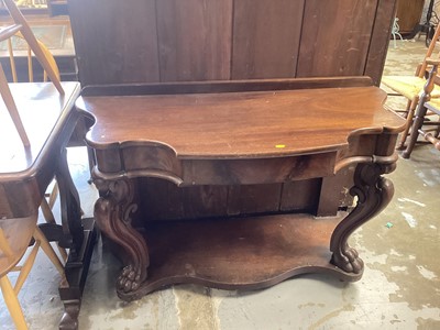 Lot 1294 - Regency style console table with paw feet