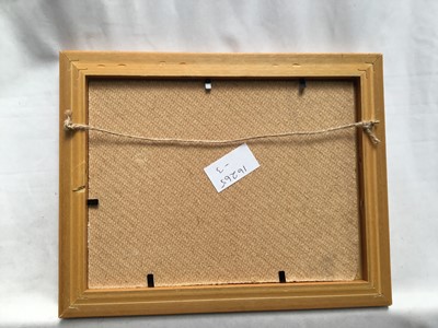 Lot 100 - Henry Percy, oil on board, study of a King Charles spaniel, signed in light mahogany frame. 14 x 19cm.