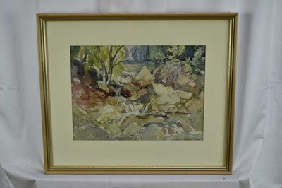 Lot 28 - Albert Ribbans (1903-1966) watercolour - Landscape, 24cm x 32cm, signed and framed