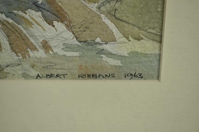 Lot 28 - Albert Ribbans (1903-1966) watercolour - Landscape, 24cm x 32cm, signed and framed