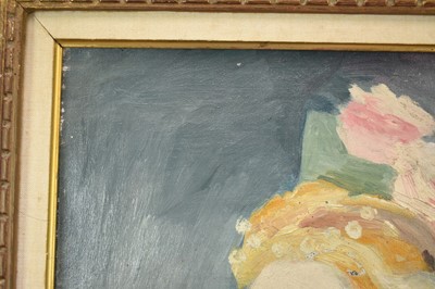 Lot 1236 - Attributed to Marie Laurencin (1883-1956) oil on canvas - Portrait of a Lady, a sketch verso, inscribed and bearing signature, 49cm x 35cm, framed