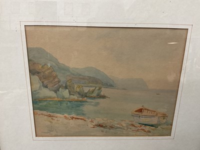 Lot 245 - Edward Pococke - watercolour - Bishops Palace, Norwich, and two other works