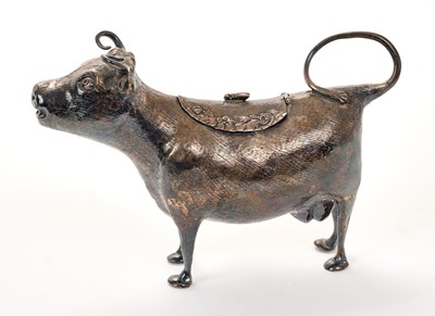 Lot 231 - Victorian silver cow creamer, London 1881