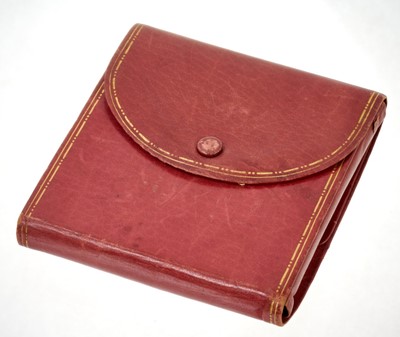 Lot 476 - Graduated baroque pearls in folding leather case