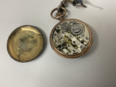 Lot 548 - Edwardian silver and enamelled fob watch