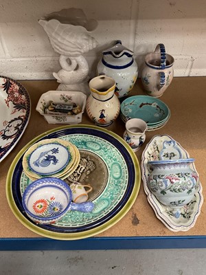 Lot 73 - Group of ceramics, including French faience