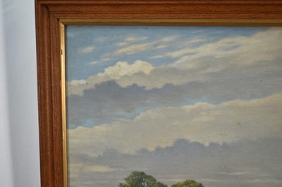Lot 1032 - Walter Savage Cooper (1861-1943) oil on board, Summer landscape