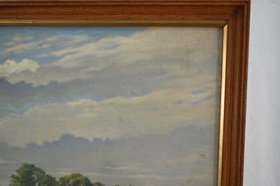 Lot 1032 - Walter Savage Cooper (1861-1943) oil on board, Summer landscape