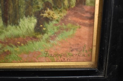 Lot 1033 - Walter Savage Cooper (1861-1943) oil on board, River landscape