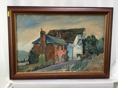 Lot 25 - Busky Laurie (1928-2020) oil on board - The Mill, Thorington Street, signed, framed
