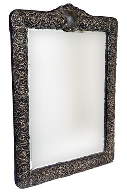 Lot 224 - Impressive early Edwardian silver mounted easel mirror