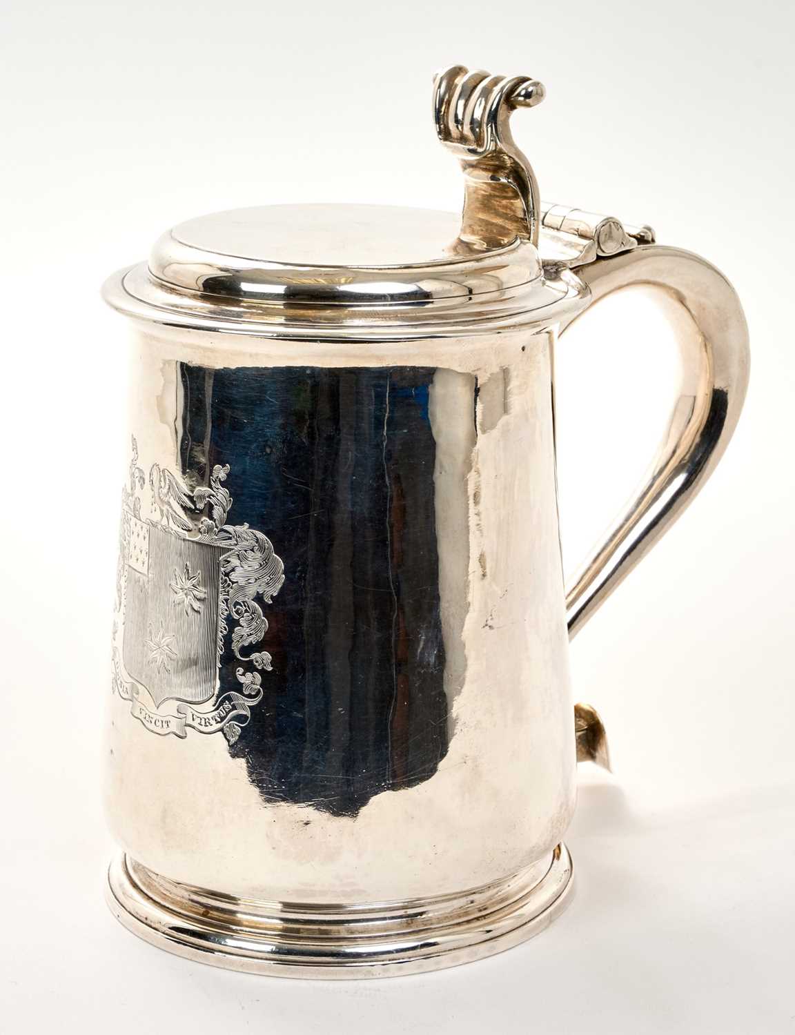 Lot 206 - George II silver tankard, George Wickes, London 1728.