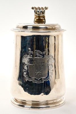 Lot 206 - George II silver tankard, George Wickes, London 1728.