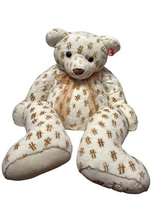 Lot 1882 - Rare jumbo size Harrods TY bear c.2003, made for the Harrod's window displays, believed to be 1 of 4 made