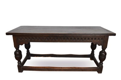 Lot 1302 - 17th century style refectory serving table