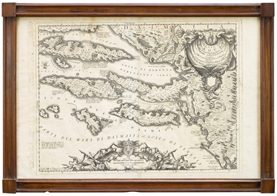 Lot 748 - Vincenzo Coronelli - 17th century engraved map - Stato di Ragusi. Bocca del Fiume Narenta…