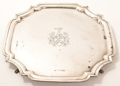 Lot 215 - Contemporary silver salver, (Sheffield 1964), maker Robert Pringle & Sons.