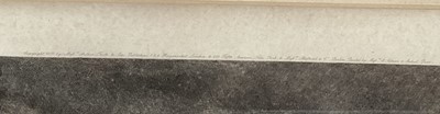 Lot 808 - Jules Jacquet, French, 1841-1913. Etching, 1887. Dragoon-Cavalry Soldier Cuirassier-The Sergeants Portrait. Signed in pencil lower right. After E. Meissonier, 1878. In a large period oak frame with...