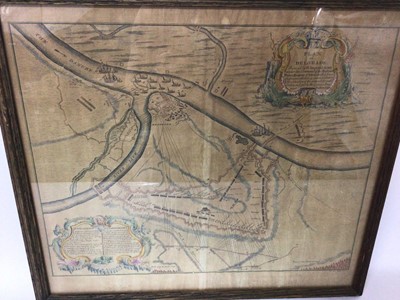 Lot 746 - European maps: including Janssen hand coloured 17th map of Slavonia, Croatia and Bosnia, others
