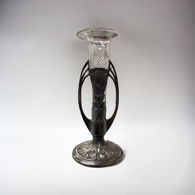 Lot 220 - German Art Nouveau metalware spill vase by Orivet