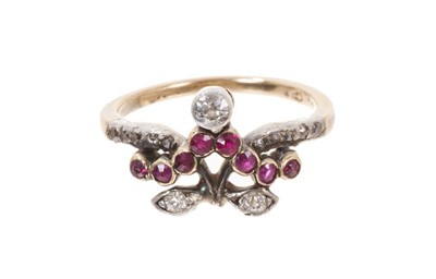 Lot 505 - Continental diamond and gem set ring