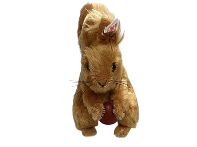 Lot 1804 - Steiff Squirrel Nutkin 354304 boxed with label plus 1906 Replica bear 403064