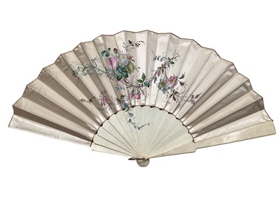 Lot 2108 - Georgian fan with pierced bone stays, various antique fans to include mother of pearl, bone and ivorine (7)