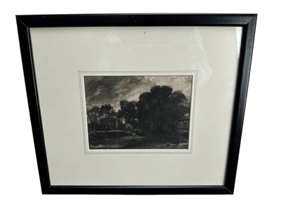 Lot 169 - John Constable (1776-1837) mezzotint - House of Mr Golding Constable, 13.5cm x 18cm, in glazed frame
