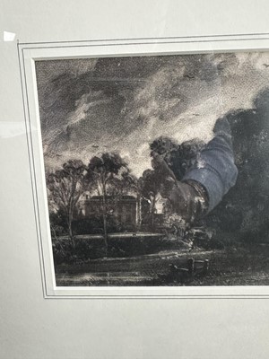 Lot 169 - John Constable (1776-1837) mezzotint - House of Mr Golding Constable, 13.5cm x 18cm, in glazed frame