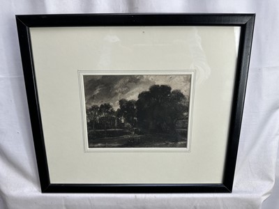 Lot 169 - John Constable (1776-1837) mezzotint - House of Mr Golding Constable, 13.5cm x 18cm, in glazed frame