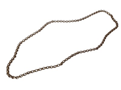 Lot 49 - 9ct gold belcher link chain