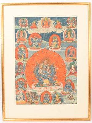 Lot 807 - 19th century Tibetan Thangka