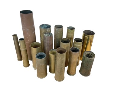 Lot 787 - Collection of various brass military shell cases (1 box).