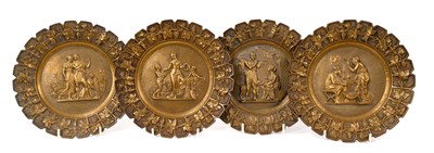 Lot 772 - Four bronze circular plaques after Thorwaldsen