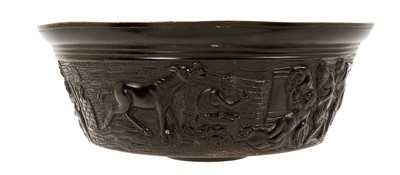 Lot 774 - 19th century bronze bowl, Flemish or German