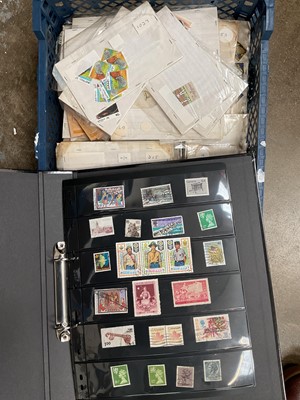 Lot 271 - World stamps in album and loose in packets