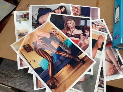 Lot 761 - 1973 Pirelli calendar and a selection of glamour model photographs