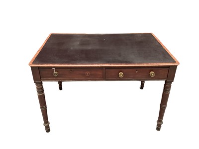 Lot 1278 - 19th century mahogany library table